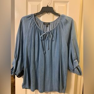 Karen Kane Peasant Style Blouse 1X